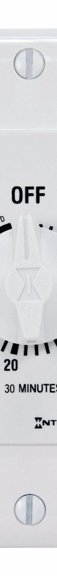 INTERMATIC Spring-Wound Timer: 30 min Max, SPST, 277V AC, No Wall Plate Included, White (MPN FD30MHW). Key specifications — Brand: INTERMATIC; Includes Hold: Hold Included.