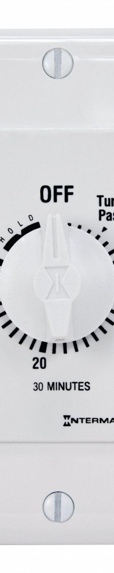 INTERMATIC Spring-Wound Timer: 30 min Max - Spring-Wound Mechanical Timers without Wall Plates