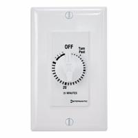 INTERMATIC Spring-Wound Timer: 30 min Max, SPST, 277V AC, No Wall Plate Included, White (MPN FD30MHW). Key specifications — Brand: INTERMATIC; Includes Hold: Hold Included.