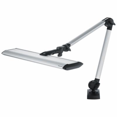WALDMANN Task Light: LED, Plug, Articulating, 30.9 in Arm Reach, 2,300 lm Max Brightness - Articulating Task Lights