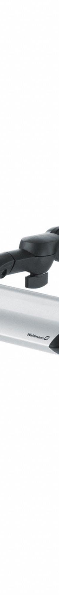WALDMANN Task Light: LED, Plug, Articulating, 30.9 in Arm Reach, 2,300 lm Max Brightness, 30 W, IP20 (MPN 113736000-00809773). Key specifications — attr565483: LED; attr565453: WALDMANN; attr565455: 30 W; attr565457: Silver; attr565462: Plug; attr565488: 100 to 240V AC.