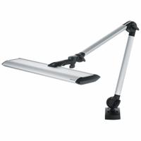 WALDMANN Task Light: LED, Plug, Articulating, 30.9 in Arm Reach, 2,300 lm Max Brightness, 30 W, IP20 (MPN 113736000-00809773). Key specifications — attr565483: LED; attr565453: WALDMANN; attr565455: 30 W; attr565457: Silver; attr565462: Plug; attr565488: 100 to 240V AC.