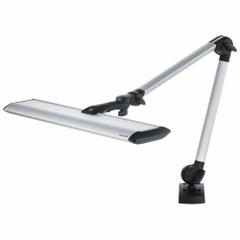 WALDMANN Task Light: LED, Plug, Articulating, 30.9 in Arm Reach, 2,300 lm Max Brightness, 30 W, IP20 (MPN 113736000-00809773). Key specifications — attr565483: LED; attr565453: WALDMANN; attr565455: 30 W; attr565457: Silver; attr565462: Plug; attr565488: 100 to 240V AC.