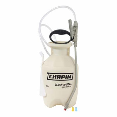 CHAPIN Handheld Sprayer: Spot, 1 gal Tank, Poly Tank, 25 ft Max Spray Distance - Deck Sealing & Cleaning Sprayers