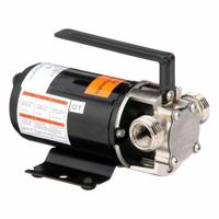 DAYTON Utility Pump: 12V DC, 36.7 ft Max head, 7 ft Cord Lg, 3/8 in FNPT / 3/4 in MGHT, Buna-N, FNPT (MPN 5UXL8). Key specifications — Nameplate Voltage: 12V DC; Impeller Material: Buna-N; Brand: DAYTON.