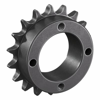 TSUBAKI Sprocket: For 40 Chain, 18 Teeth, 2.879 in Pitch Dia, 3.136 in Outside Dia - Size 40 Bushed-Bore Roller Chain Sprockets