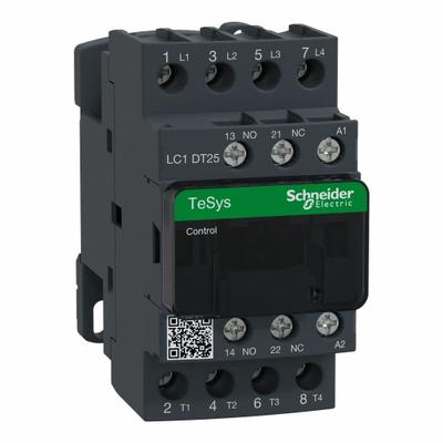SCHNEIDER IEC contactor: Non-Reversing, 4 Poles, 4NO Contacts, 25 A - Non-Reversing IEC Contactors
