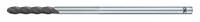 OSG Ball End Mill: Carbide, Diamond Coated, 4 Flute, 1/4" Mill Dia, 1" LOC, 4" OAL (MPN 72310816)