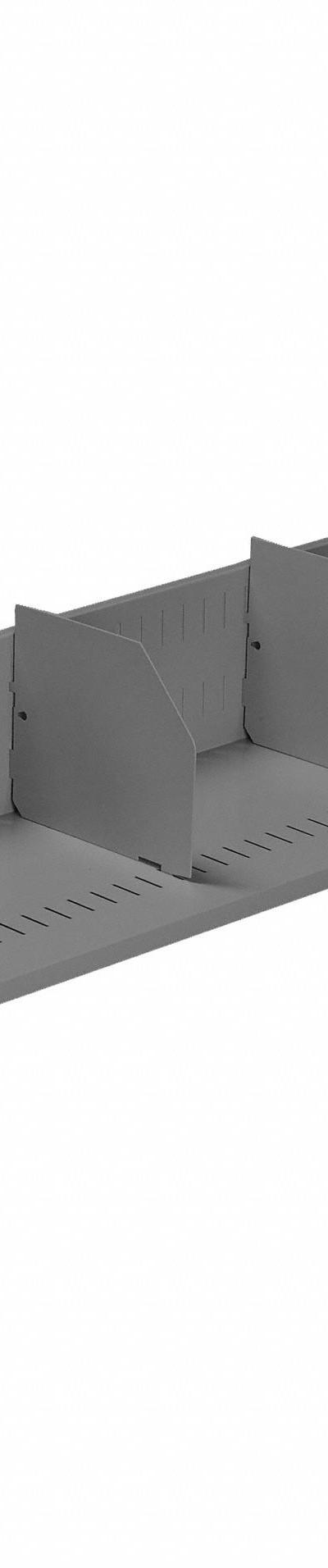 TENNSCO Divider Shelf w/Back Assembly: 60 in Overall Wd - Shelves for Workbenches