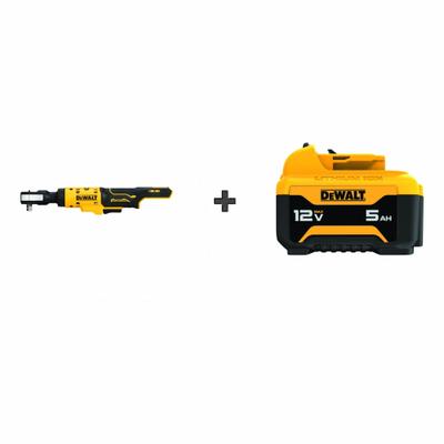 DEWALT Ratchet Kit: 60 ft-lb Fastening Torque, 60 ft-lb Torque - Max, 250 RPM No Load Speed - DEWALT Cordless Ratchets