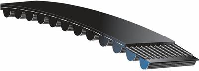 GATES Timing Belt: One Side, Curvilinear, PowerGrip HTD, 20 mm Pitch, 340 mm Top Wd - HTD Section Timing Belts