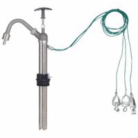 ACTION PUMP Hand Pump: Piston Action, Pump with Spout, 316 Stainless Steel Housing, 10 oz per stroke (MPN THP-5-STGRND). Key specifications — Brand: ACTION PUMP; Housing Material: 316 Stainless Steel; Maximum Flow Rate: 10 oz per stroke; Suction Tube Material: 316 SS; Seal Material: PTFE.