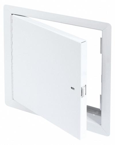 TOUGH GUY Access Door: 12 in Ht, 12 in Wd, Piano Hinge, Exposed Flange, Steel, 16 ga - Locking Access Doors