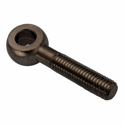 AMPG Fixed Rod End: Stainless Steel, Black Oxide, 100 mm Hole Center-to-End Lg - Stainless Steel Male Threaded Fixed Rod Ends