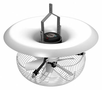 MULTIFAN Ceiling Fan: 3,060 cfm Airflow, 16 in Blade Dia, Variable Speeds, 240V AC - Industrial Vertical Recirculation Fans