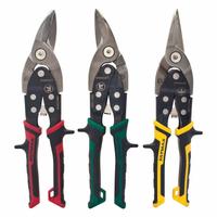 STANLEY Aviation Snip Set: Left/Right/Straight, 10 in Overall Lg, 1 1/2 in Cutting Lg, Steel, Steel (MPN FMHT73558). Key specifications — attr308531: Plastic; attr308530: Steel; attr308532: Steel; attr308533: Yes; attr308535: Stainless Steel; attr308541: 22 ga (Stainless Steel); attr308546: Left; attr324897: STANLEY.