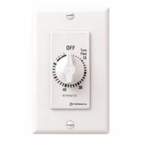 INTERMATIC Spring-Wound Timer: 1 hr Max, SPST, 277V AC, No Wall Plate Included, White (MPN FD60MHW). Key specifications — Brand: INTERMATIC; Includes Hold: Hold Included.