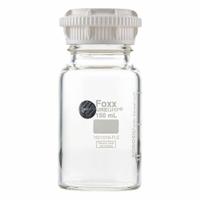 FOXX LIFE SCIENCES Glass Media, BOD, & Specialty Lab Bottles - Glass Lab Media Bottles: 150 mL, GL45 (MPN 1501018-FLS). Key specifications — Closure Type: Screw-On; Mouth Size: Wide; Screw Closure Size: GL45; Brand: FOXX LIFE SCIENCES; Body Color: Colorless.