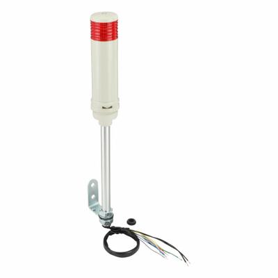 SCHNEIDER Tower Light Assembly: 1 Tier, Red, Sounder Tier Included - Single-Tier Tower Light Assemblies