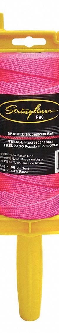 STRINGLINER Mason's Line Reel: Line Type Braided, Material Polyethylene, 1,000 ft Overall Lg (MPN 25762). Key specifications — attr1008700: Polyethylene; attr1008699: Braided; attr1004994: STRINGLINER; attr1004995: Mason's Line Reel.