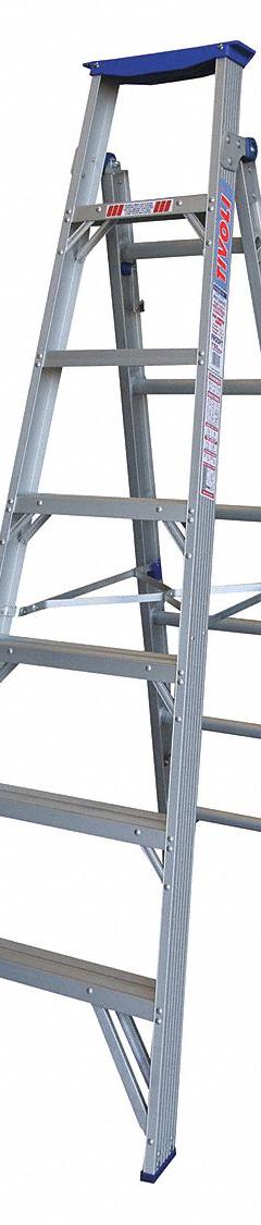 TIVOLI Combination Ladder: 2 Configurations, Aluminum, 300 lb Load Capacity, 23 lb Wt, 7 ft, 13 ft (MPN PRODP7). Key specifications — Brand: TIVOLI; Included Features: Paint Can Hook.
