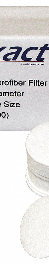 LABEXACT Glass Microfiber Filter: 934-AH, 2.5 cm Dia, 0.43 mm Thick, 1.5 um Pore Size (MPN LSS-AH2500). Key specifications — Product Type: Filter; Brand: LABEXACT.