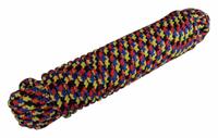 APPROVED VENDOR General Purpose Utility Rope: Diamond Braid, 3/8 in Dia, 120 lb Working Load Limit (MPN 20TL79). Key specifications — Brand: APPROVED VENDOR; Rope Type: Static; Third Color: Red; Fourth Color: Yellow.