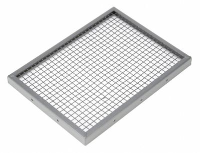 Dayton Outlet Guard: For Use With 4C121, Outlet, Steel, Baked Enamel, 1/2 in Wire Spacing - Inlet & Outlet Guards