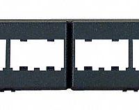 Patch Panel: 1 Rack Units, 24 Ports, Flat, Adhesive Label, Unshielded, Front Access, Unequipped (MPN CPP24WBLY). Key specifications — Brand: PANDUIT; Compatible Adapter Type: Panduit Mini-Com Modules; Material: Steel; _Access Type: Front Access; _Port Labeling: Adhesive Label; _Series: Mini-Com; _Shielded: Unshielded.