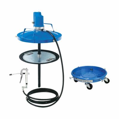 MACNAUGHT Air Drum Pump: Pump w/ Drum Dolly, Hose & Nozzle, 50:1, 460 g/min Max. Flow Rate - Grease Dispensing Piston Drum Pumps