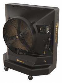 BIG ASS FANS Portable Evaporative Cooler: 3,600 sq ft, 5-15P, 120V AC, 70 in x 62 in x 31 in (MPN E-400-3601). Key specifications — attr1152013: Variable; attr1151993: BIG ASS FANS.