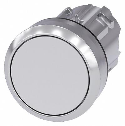 Siemens Flush Push Button: 22 mm Mounting Size, Metallic - Flush-Mount & Recessed Push-Button Operators