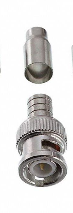 GEM BY TRIPLETT Coaxial Connector: Male, Connector, Silver, Crimp-On, RG-59/RG-6, BNC, 10 PK (MPN 301-00TP). Key specifications — attr930438: Connector; attr930422: GEM BY TRIPLETT; attr930423: Silver; attr930429: Nickel-Plated; attr930430: Male.