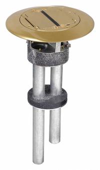 HUBBELL WIRING DEVICE-KELLEMS Fire Rated Poke Through: Round, (2) 1 in For Conduit Sizes, Brass (MPN S1PTBRS). Key specifications — Cover Color: Brass; For Conduit Sizes: (2) 1 in; Brand: HUBBELL WIRING DEVICE-KELLEMS; Includes Cover: Cover Included.