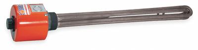 TEMPCO Screw Plug Immersion Heater: 1 Phase, 120V AC, 1,500 W Watt, 1 in NPT - Screw-Plug Immersion Heaters