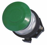 EATON Mushroom Head Push Button: Non-Illuminated, Mushroom Head Profile, Metallic, 30 mm, 1NC (MPN HT8AEGB). Key specifications — Brand: EATON; Action: Momentary; Series: HT800; Push Button Material Type: Metallic.