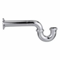 ZURN Trap: Zinc, Chrome-Plated, Silver, 1 1/2 in Nominal Pipe Size, 12 1/2 in Overall Lg (MPN ZR365L-PC). Key specifications — Finish: Chrome-Plated; Includes: Nuts; Includes Cleanout: No; Brand: ZURN; Material: Zinc.