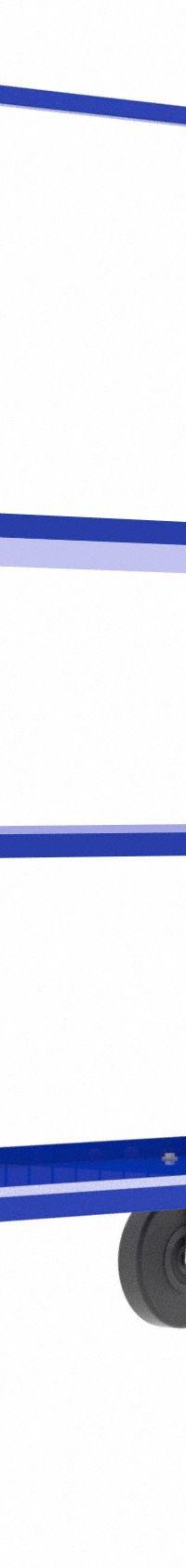 VALLEY CRAFT Cage Cart: 2,000 lb, Overall Dim. 57 in L x 30 in W x 68 in H, Adj, 2 Shelves, Rubber (MPN F89057VCBL). Key specifications — Caster/Wheel Configuration: (2) Rigid; Color: Blue; Shelf Adjustability: Adjustable; Brand: VALLEY CRAFT.