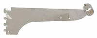 ECONOCO Round Tubing Bracket: Single, 1 in Slot Spacing, 1/2 in Slot Lg, 1/8 in x 12 in x 3 in (MPN A112). Key specifications — Product Type: Round Tubing Bracket; Color: Silver; For Display Type: Single Slotted Standards; Material: Steel; Duty Rating: Heavy Duty; Brand: ECONOCO; Finish: Chrome; Includes: Nylon Stabilizer.