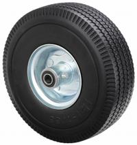 MARASTAR Flat-Free Wheel: 10 in Wheel Dia., 3 in Wheel Wd, Polyurethane, 350 lb Load Capacity, Steel (MPN 4DE48). Key specifications — Brand: MARASTAR; Tire Sidewall Number: 4.10/3.50-4.