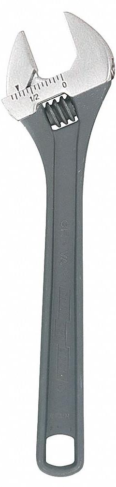 CHANNELLOCK Adjustable Wrench: Alloy Steel, Black Phosphate, 6 in Overall Lg, 15/16 in Jaw Capacity (MPN 806NW). Key specifications — attr309359: Black Phosphate; attr324924: CHANNELLOCK; attr309358: Alloy Steel.