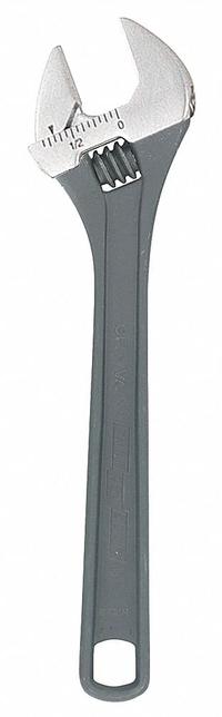 CHANNELLOCK Adjustable Wrench: Alloy Steel, Black Phosphate, 6 in Overall Lg, 15/16 in Jaw Capacity (MPN 806NW). Key specifications — attr309359: Black Phosphate; attr324924: CHANNELLOCK; attr309358: Alloy Steel.