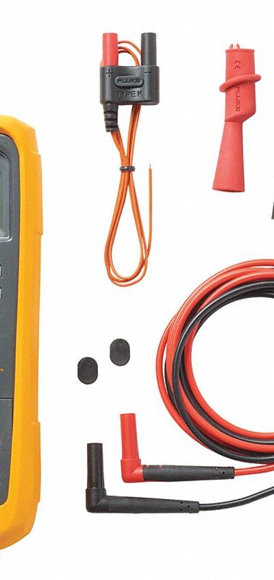 FLUKE Digital Multimeter: TRMS, CAT III 1000V/CAT IV 600V, 1,000 V Max AC Volt Measurement - Advanced Feature Multimeters