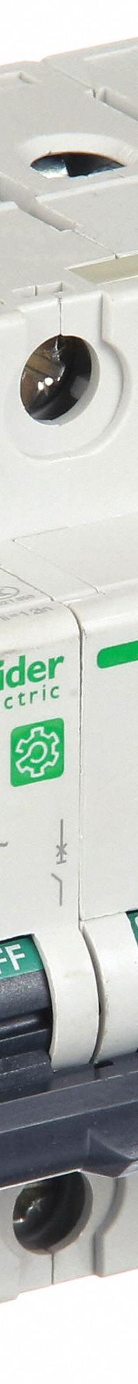 SCHNEIDER ELECTRIC IEC Supplementary Protector: 16 A Amps, 14kA at 240V AC, Screw Clamp, D (MPN M9F23416). Key specifications — attr216783: C60SP; attr195822: Not Rated; attr195823: 14kA at 240V AC; attr195824: Screw Clamp; attr211130: SCHNEIDER.