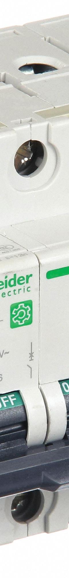 SCHNEIDER ELECTRIC IEC Supplementary Protector: 16 A Amps, 14kA at 240V AC, Screw Clamp, D (MPN M9F23416). Key specifications — attr216783: C60SP; attr195822: Not Rated; attr195823: 14kA at 240V AC; attr195824: Screw Clamp; attr211130: SCHNEIDER.