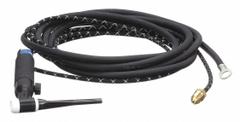 MILLER ELECTRIC TIG Torch Package: Air-Cooled, A-200, 25 ft, Rubber, 2-Piece, 26FV (MPN WP-26FV-25-2). Key specifications — Brand: MILLER ELECTRIC; Manufacturer Part Number: WP-26FV-25-2; Neck Type: Flexible; Power Cord Material: Rubber; Gas Valve (Table): With.