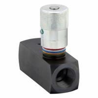PARKER Hydraulic Flow Control Valve: 25 gpm Max Flow Rate, 3/4 in NPT, 3/4 in NPT, Steel, Control (MPN F1200S). Key specifications — attr1018158: Manual; attr1018114: Rotary Knob; attr1018116: Steel; attr1018117: PARKER.