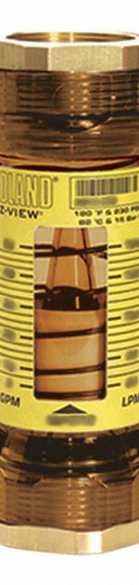 HEDLAND Mechanical Flowmeter: Flow Meter, Scale, Variable Area, Inline, Universal, Gallons/Liters (MPN H617-650-R). Key specifications — Display Type: Scale; O-Ring Material: Buna-N; Includes Flow Rate Adjustment Knob: No; Includes Pressure Guage: No; Mounting Orientation: Universal; Unit Of Measure: Gallons; Brand: HEDLAND; Accuracy: +/-5%.