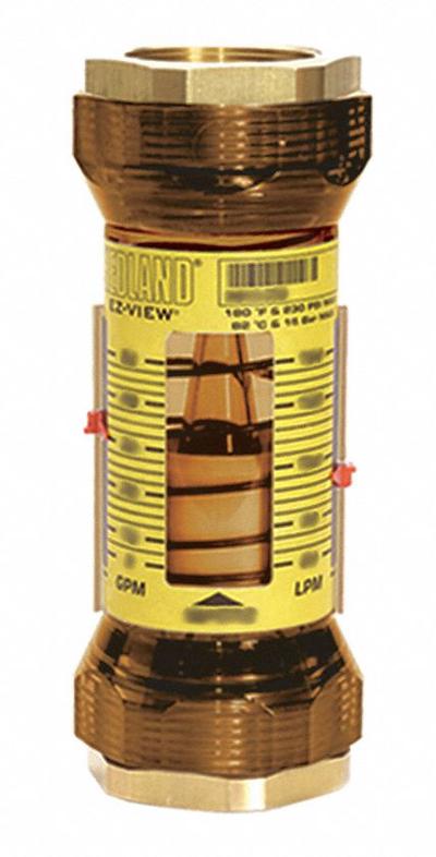 HEDLAND Mechanical Flowmeter: Flow Meter, Scale, Variable Area, Inline, Universal - Inline Flowmeters for Water with Remote Output