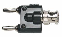FLUKE BNC (M) Banana Plug: Double Banana Jack, Banana Jack Adapters, Not Panel Mounted, Stackable (MPN BP881). Key specifications — Brand: FLUKE; Panel Mounted - NEW: Not Panel Mounted; Stackability: Stackable.